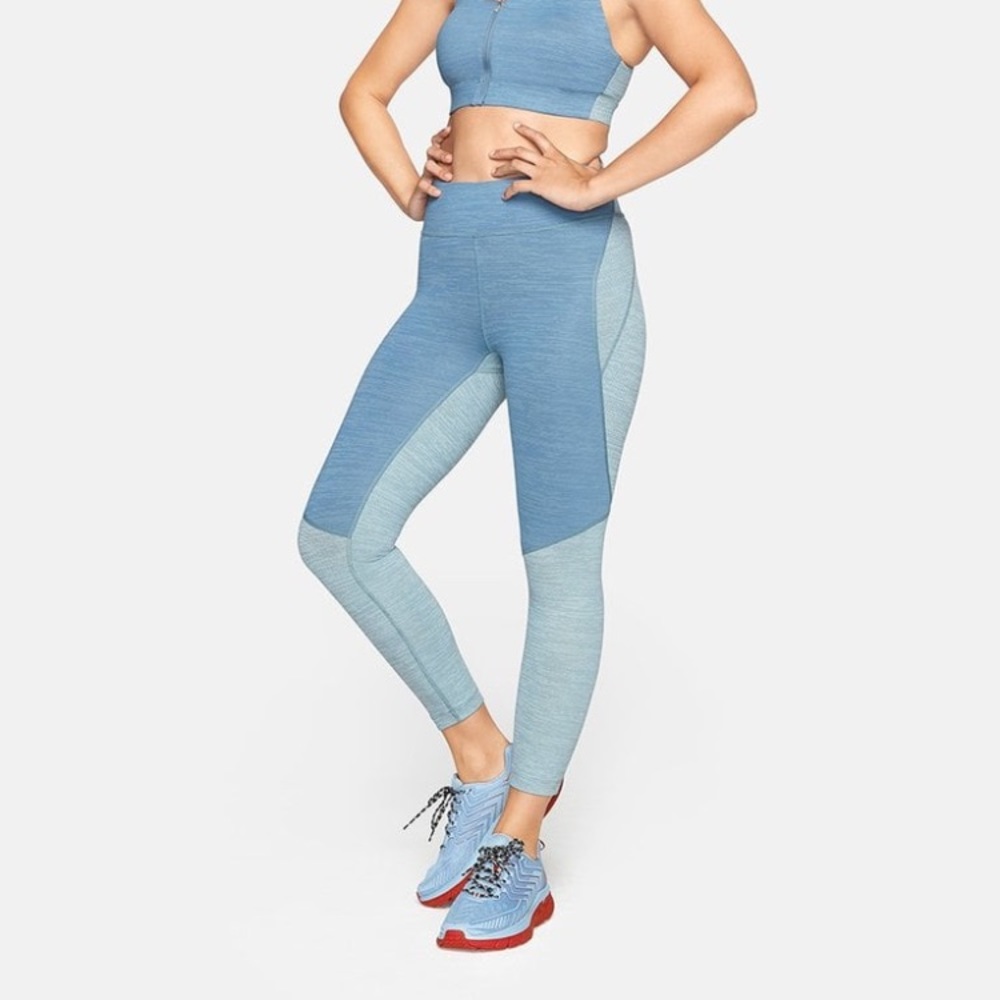 Outdoor Voices two-tone techsweat leggings